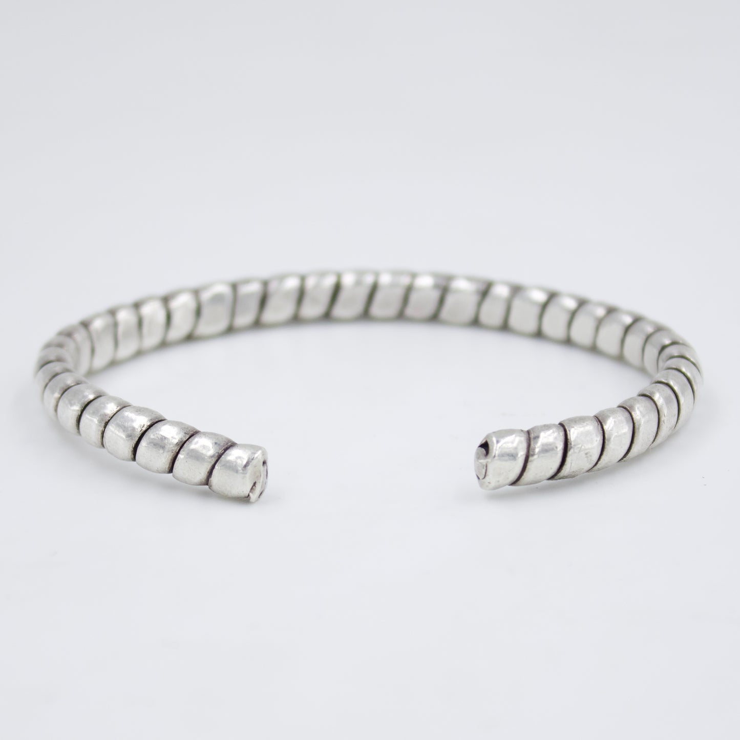 Indonesian Handmade Unisex Cuff Bracelet in Sterling Silver