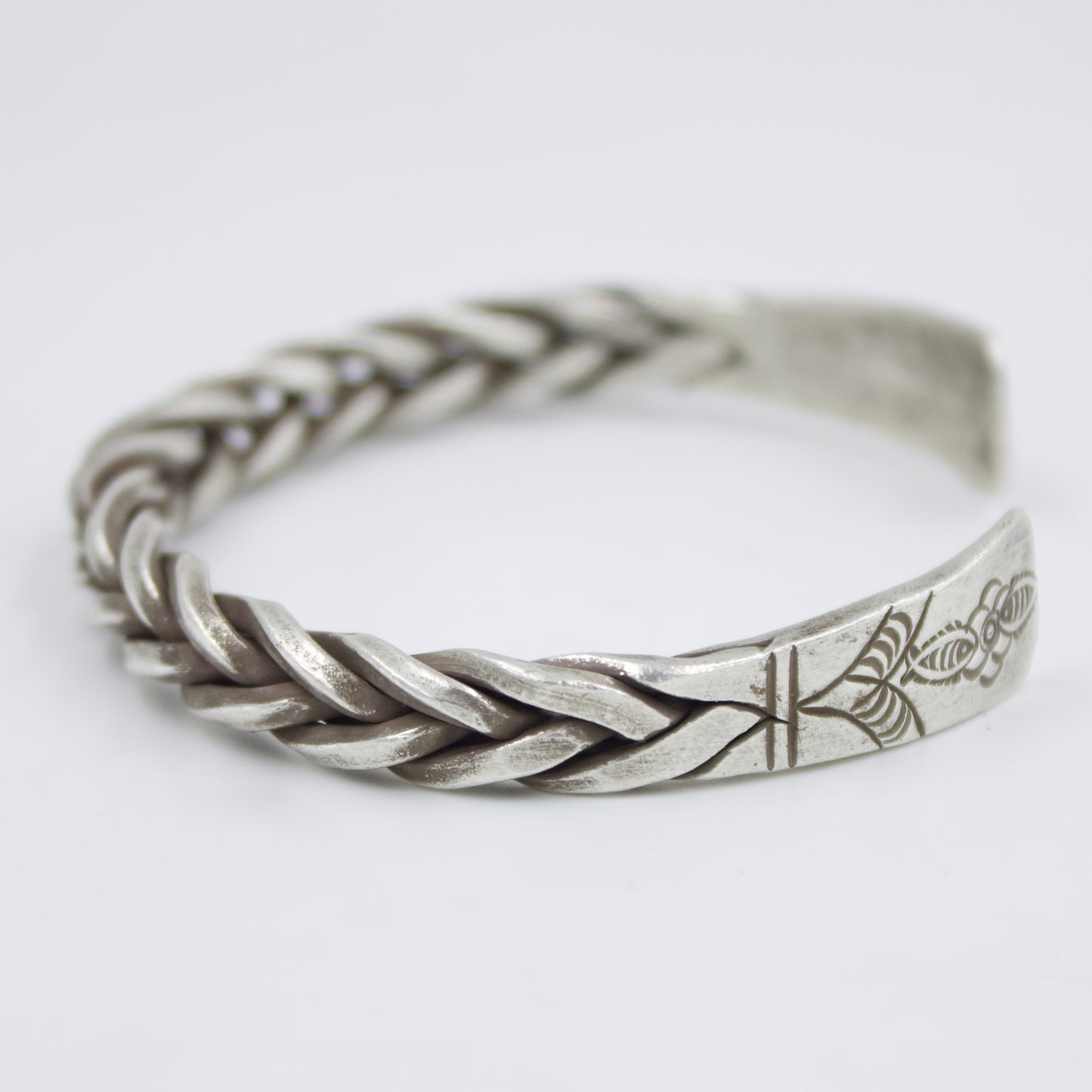 Indonesian Unisex Cuff Bracelet in Sterling Silver