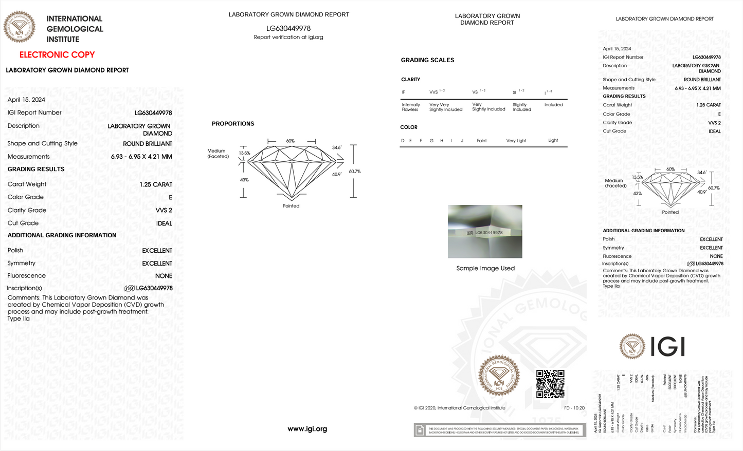 Timeless IGI Certified 2.50 CT 7x7 mm E-VVS Triple Excellent Lab Grown Diamond Stud Earrings in 18K White Gold Screw Back Solitaire Earrings